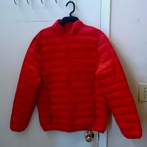 Red Fashion Nova Puffer Jacket